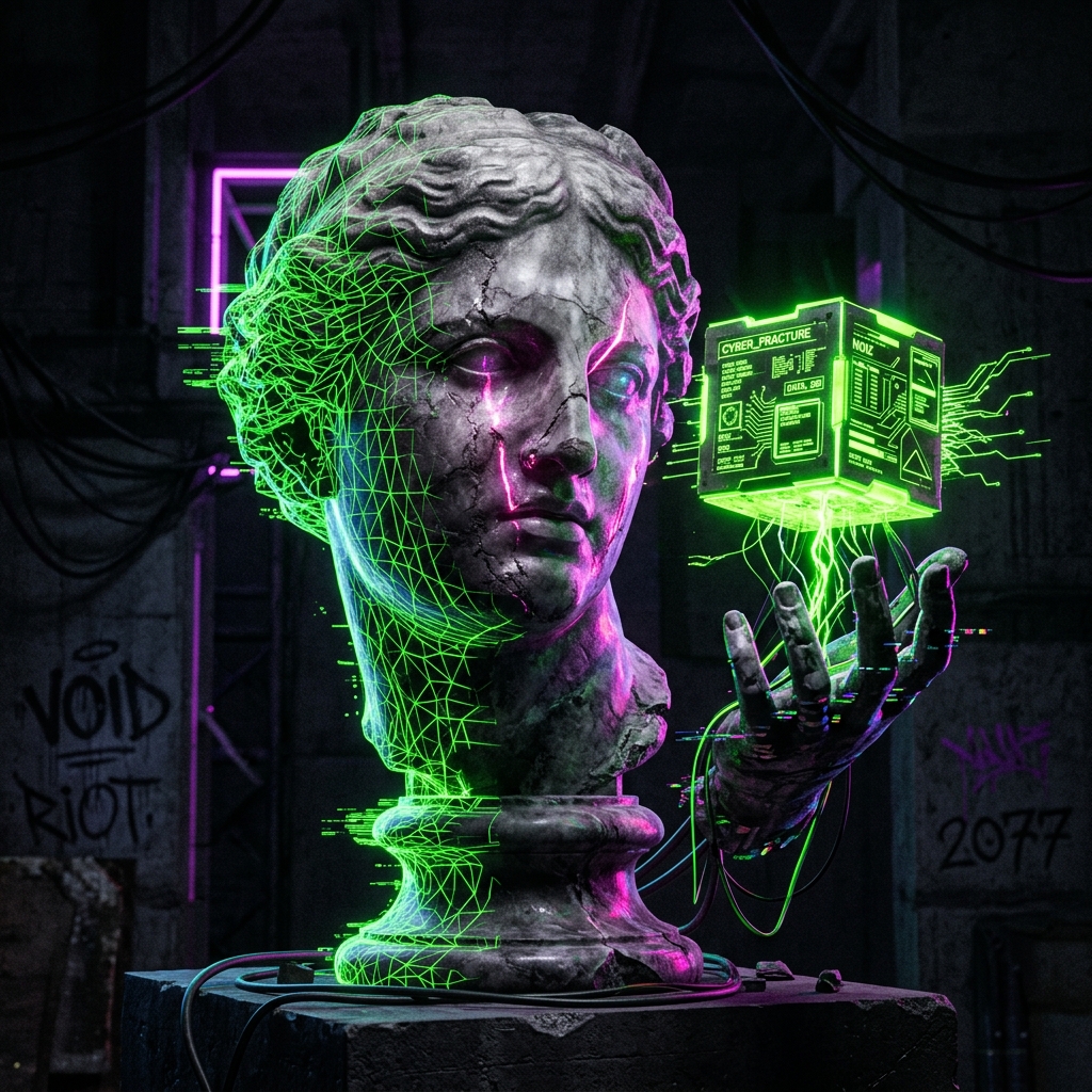 Frendlix Cyberpunk Statue Art